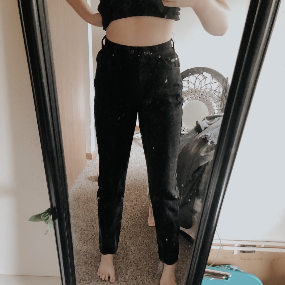 Black Lee Mom jeans